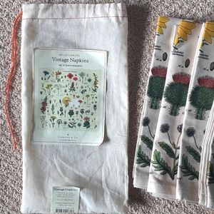 Cavallini & Co. Wildflower Vintage Napkins set of 4